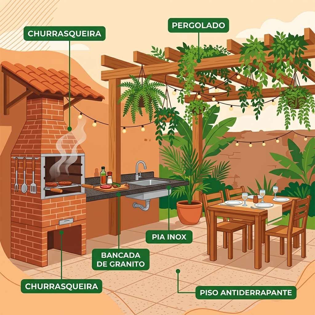 Área Gourmet Pequena