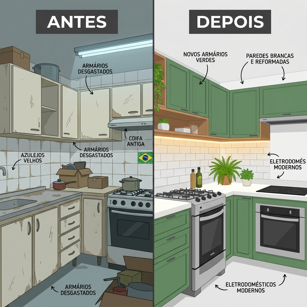 Reforma de Cozinha Pequena